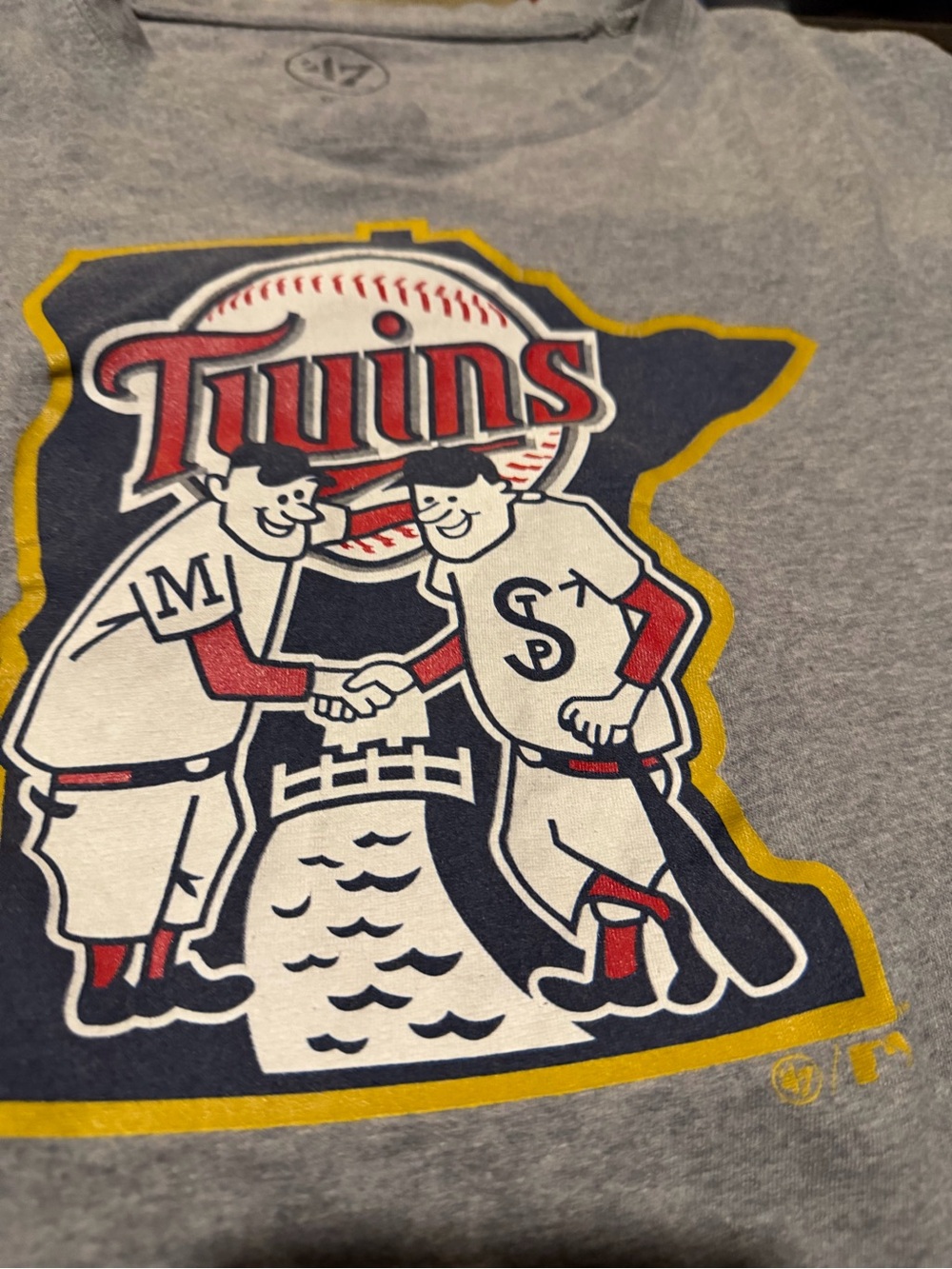 '47 Heather Gray Logo Crewneck Tee - Gray